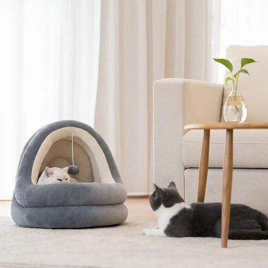 CozzyZoo | Cozy Cat & Dog House Bed - High Quality Pet Sofa for Kittens & Small Dogs🐱 pets home