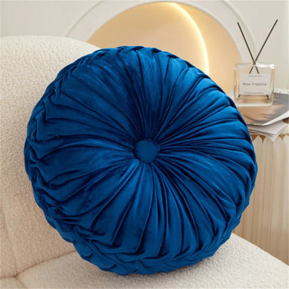 Round Velvet Throw Pillow